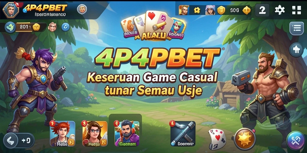 Tampilan gameplay menarik dari 4P4PBET yang penuh warna.