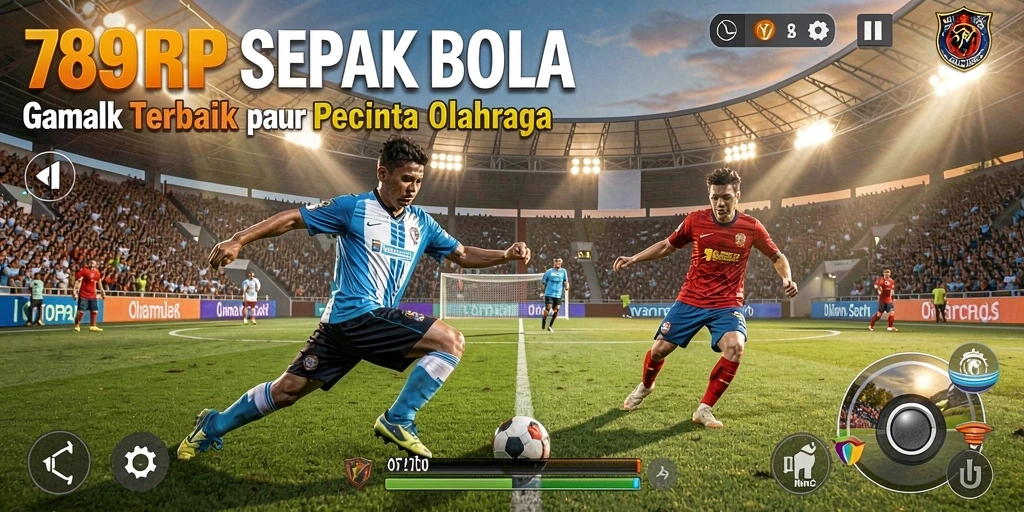 Tampilan gameplay <strong>789RP</strong> yang mendebarkan di lapangan sepak bola.