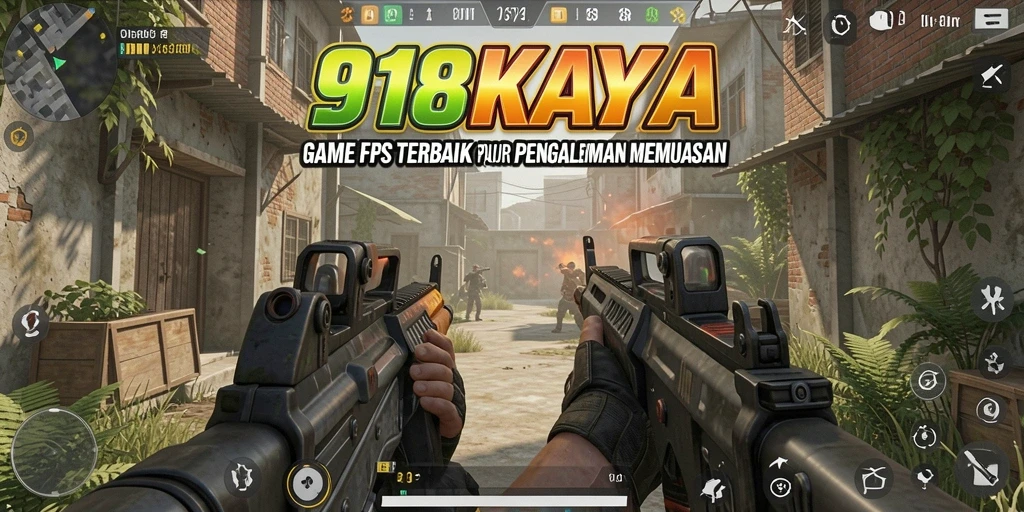 Tangkapan layar <strong>918KAYA</strong> menampilkan aksi seru dalam pertempuran FPS.