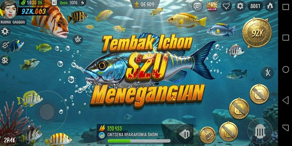 Screenshot gameplay Tembak Ikan penuh aksi di 9ZK.