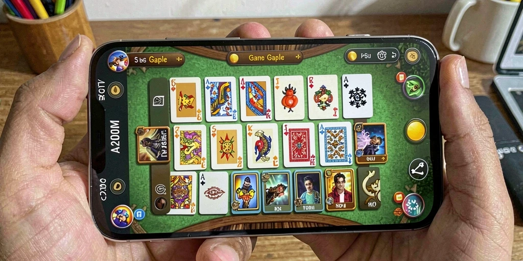Tampilan gameplay A200M yang menarik dalam permainan Gaple.