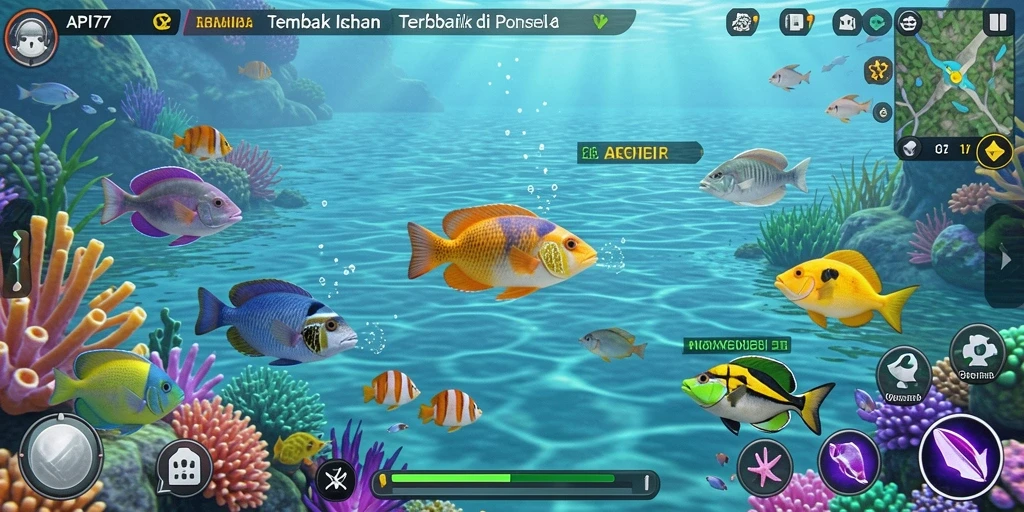 Tampilan gameplay Tembak Ikan yang mengasyikkan di API77.