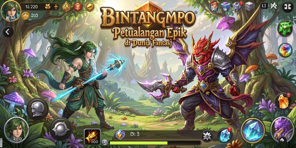 Tangkap momen seru di dalam dunia BINTANGMPO penuh petualangan.