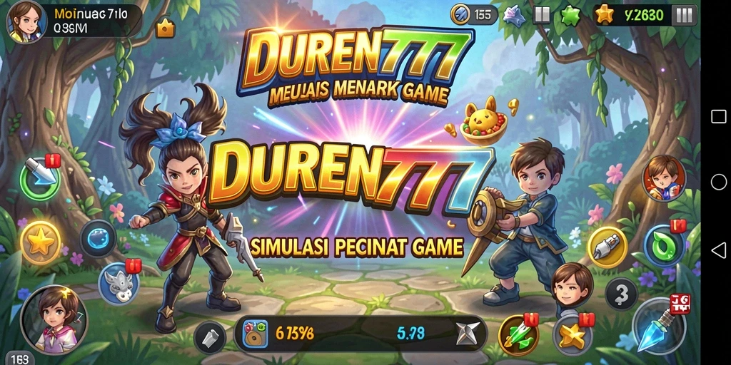 Tampilan gameplay DUREN777 yang seru dalam simulasi kehidupan.