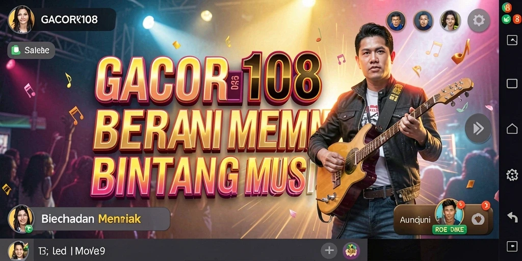 Tampilan warna-warni dan gameplay menarik dari GACOR108.