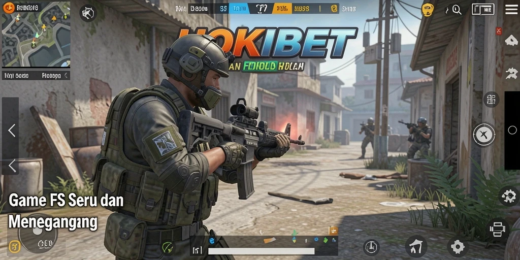 Gameplay mendebarkan dalam aksi tembak-menembak HOKIBET.