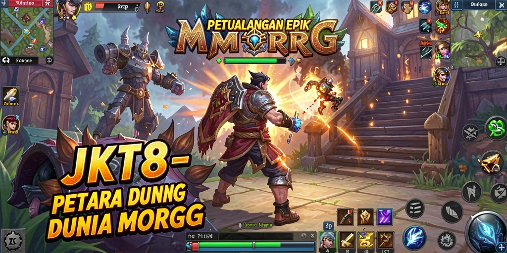 Screenshot gameplay JKT8 menampilkan petualangan seru dalam dunia MMORPG.