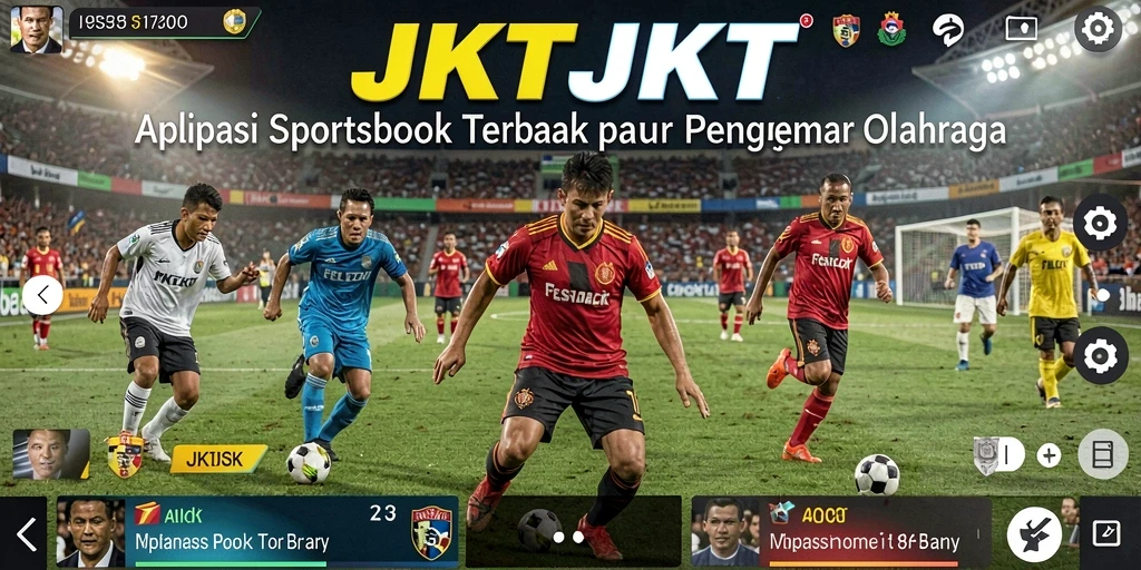 Tampilan antarmuka pengguna JKTJKT yang memukau saat taruhan olahraga.