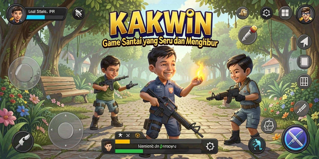 Tampilan gameplay KAKWIN yang menarik dan seru.