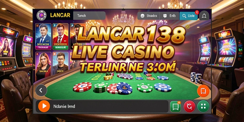 Screenshot gameplay LANCAR138 menampilkan dealer langsung dan suasana kasino yang mendebarkan.
