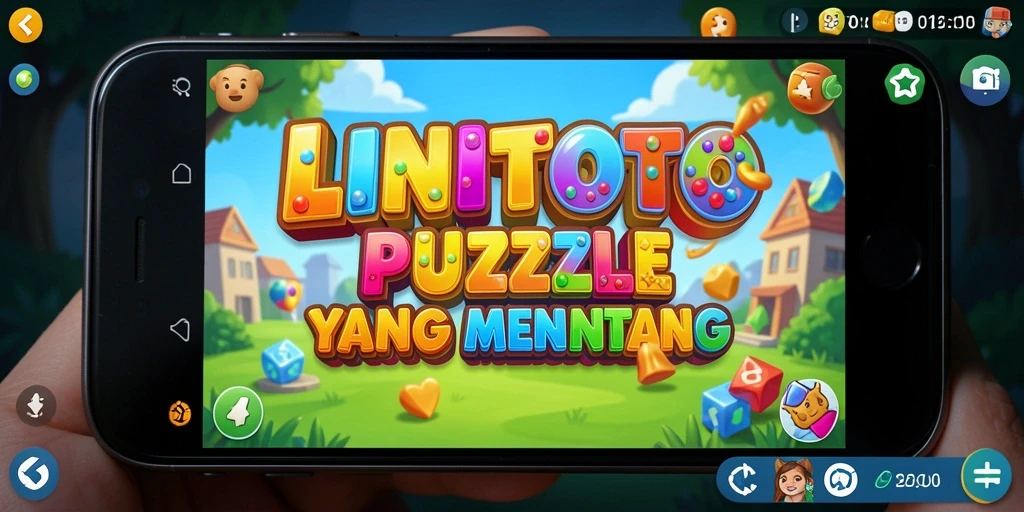 Tampilan gameplay Puzzle yang menarik dan menantang di LINITOTO.