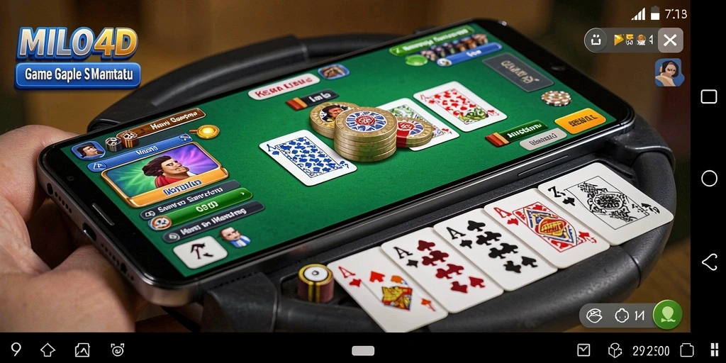 Screenshot gameplay Gaple seru di MILO4D