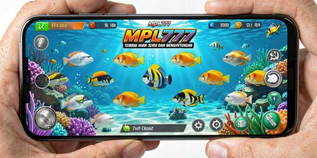Screenshot gameplay seru Tembak Ikan di MPL777.