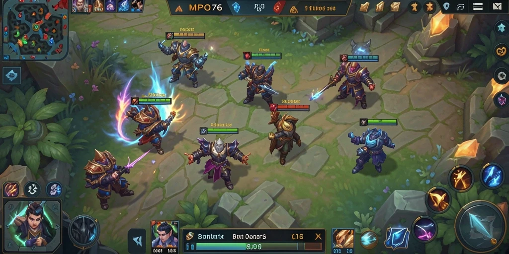 Tampilan gameplay yang seru dan intens dalam MPO76.