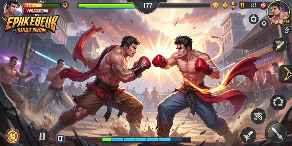 Tampilan gameplay MT777 yang mendebarkan dalam pertarungan Fighting.