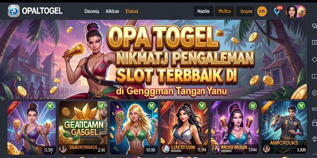 Screenshot OPALTOGEL menampilkan gameplay menarik dari permainan slot.