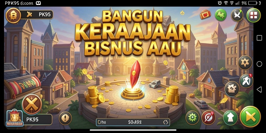 Tampilan gameplay PK95 yang menakjubkan dengan elemen Tycoon yang menarik.