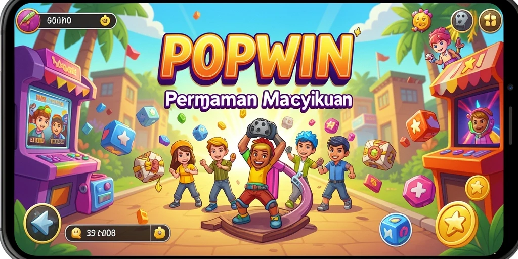 Screenshot gameplay seru dari POPWIN yang menampilkan aksi Arcade menegangkan.
