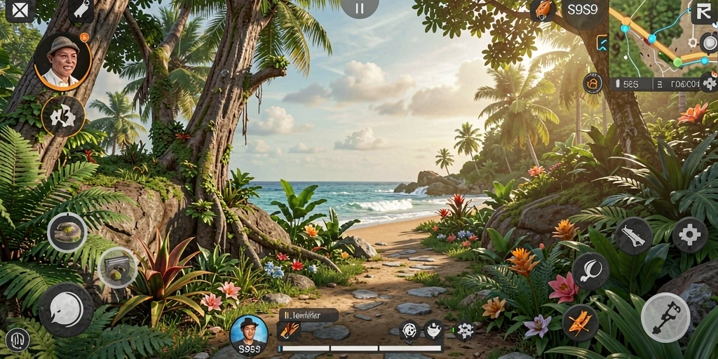 Screenshot S9S9 menampilkan pemandangan menakjubkan dari gameplay Open World.