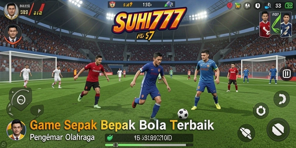 Screenshot gameplay SUHU777 menampilkan aksi sepak bola yang seru dan menarik.