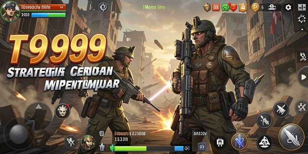 Gameplay T9999 yang menegangkan dan strategis.