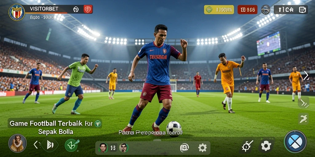 Screenshot utama <strong>VISITORBET</strong> dengan gameplay sepak bola yang menegangkan.