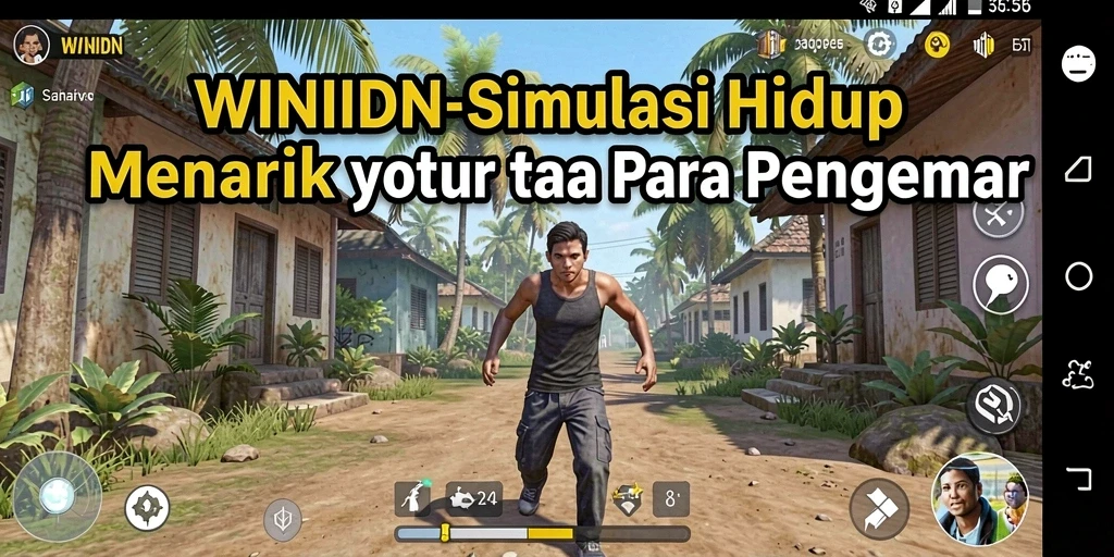Tampilan gameplay WINIDN yang penuh warna dan interaktif.